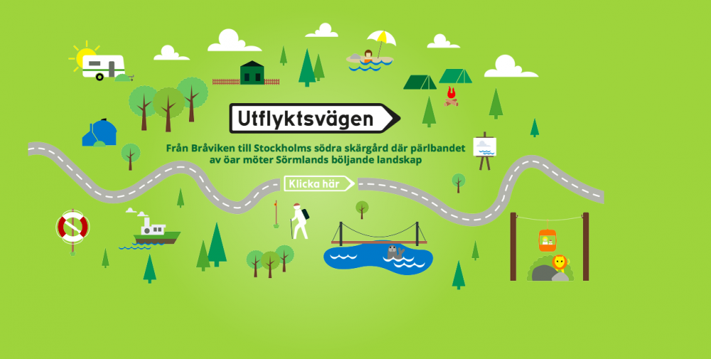 Badplatser längs Utflyktsvägen stängs för bilar