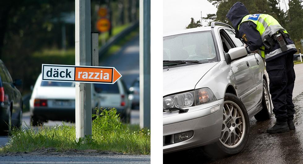 Var fjärde bil i Skåne hade vinterdäck på sommarväg