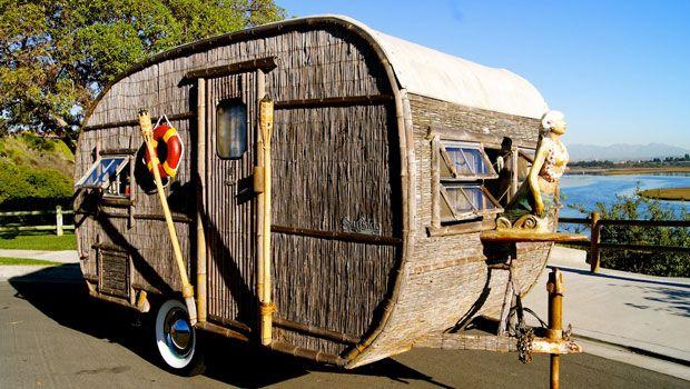 Husvagn för strandliv