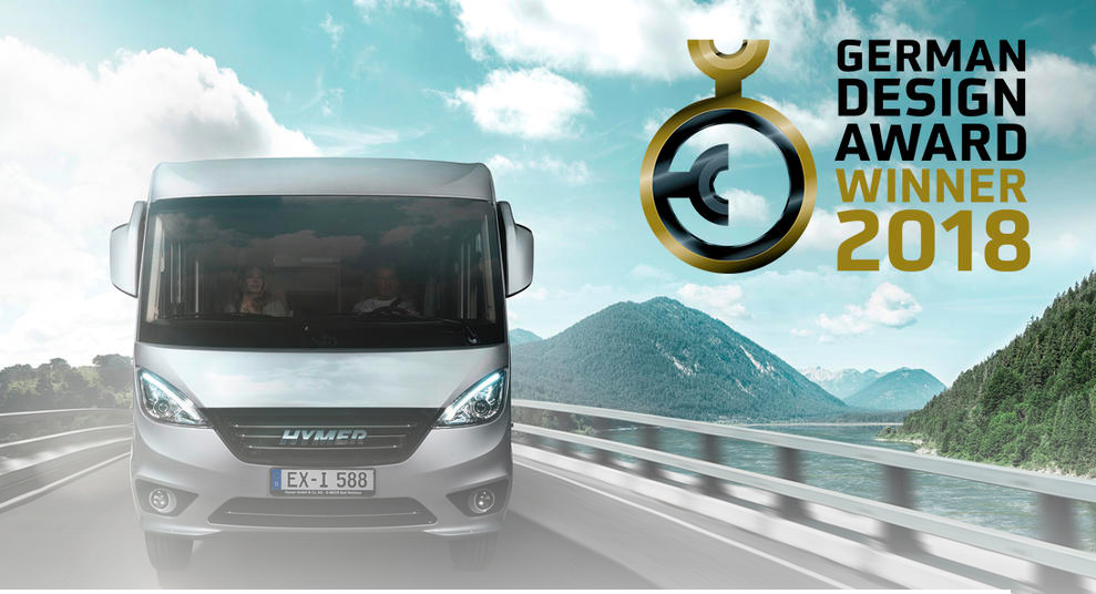 Hymer Exsis-i blev vinnare av German Design Award