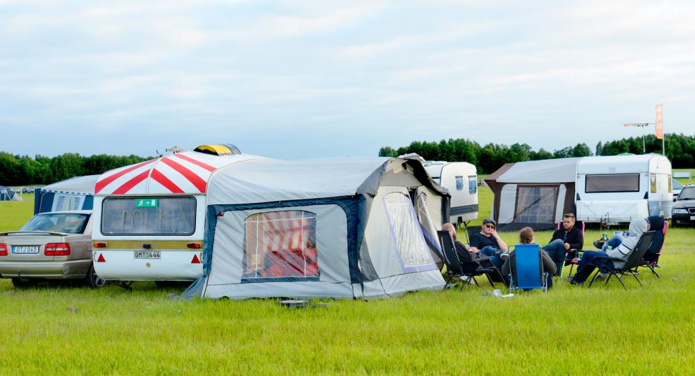 Nya årsmodeller är ovanliga på festivaler men några har ändå rätt nya förtält.