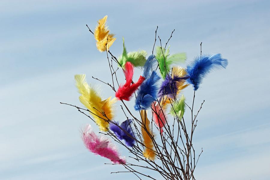 Skär torsdag, gul påsk och grön natur