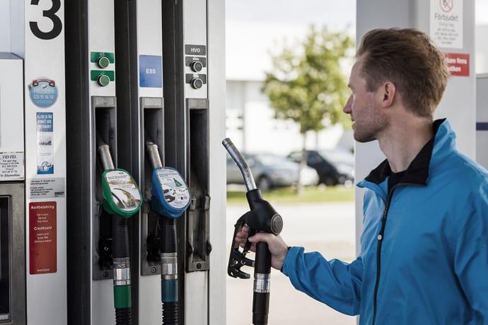 Rekordminskning av biodrivmedel 2018