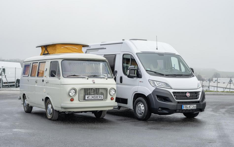 Weinsberg och Fiat 1969 och 2019