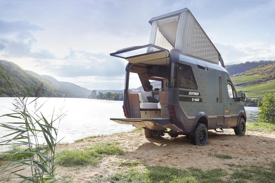 Hymer konceptbil med BASF för framtidens vanlife
