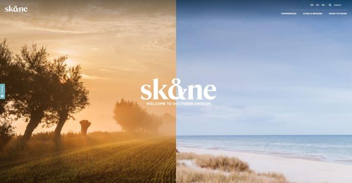 Hemsida för dig som ska besöka Skåne