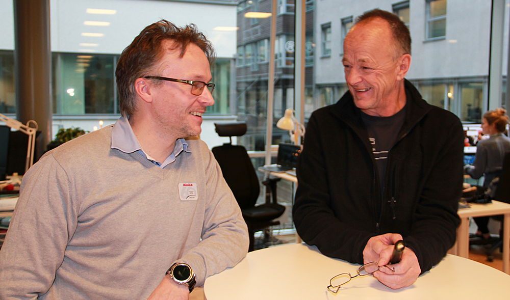 Mikael Blomqvist, Kabe, och Kurt Myhr, FFI.