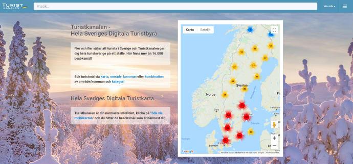 Digital tjänst för besöksmål i Sverige