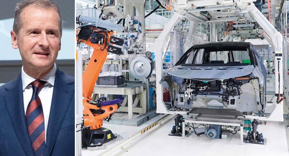 VW stoppar tillfälligt sin produktion