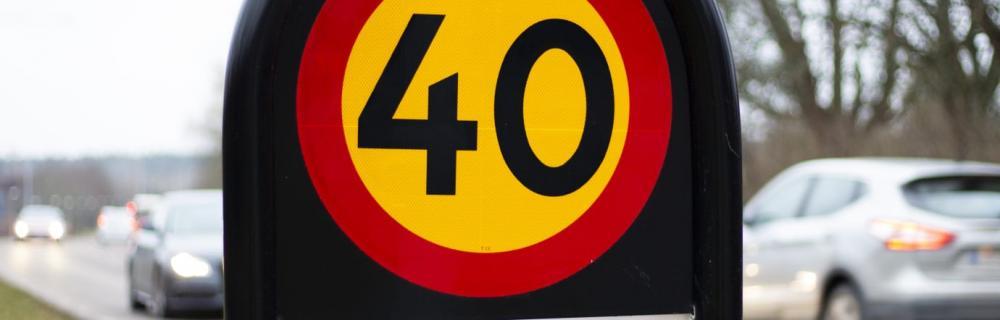Svårt få bilister att hålla 40 i städer