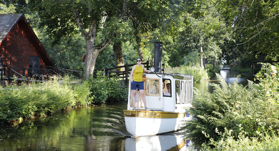 Med husbil längs Strömsholms kanal