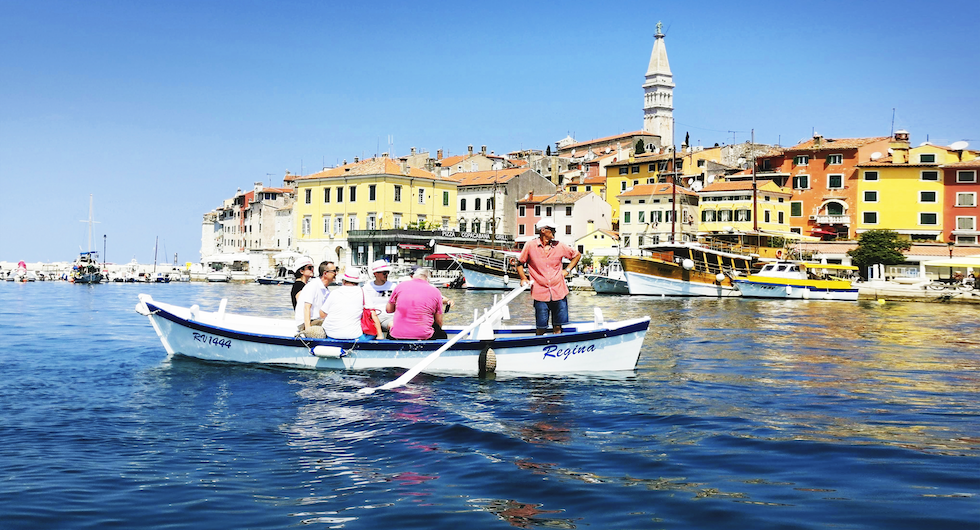 Batanabåtar i Rovinj är lika trevligt som gondolerna i Venedig och de har viss historia gemensam.
