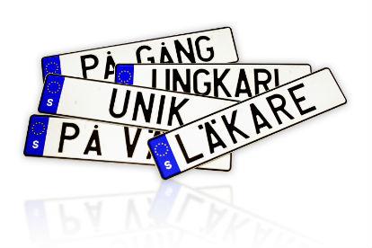 Rekordmånga ansökningar om personlig skylt