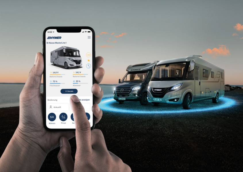 Hymer Connect App samlar ihop andra appar