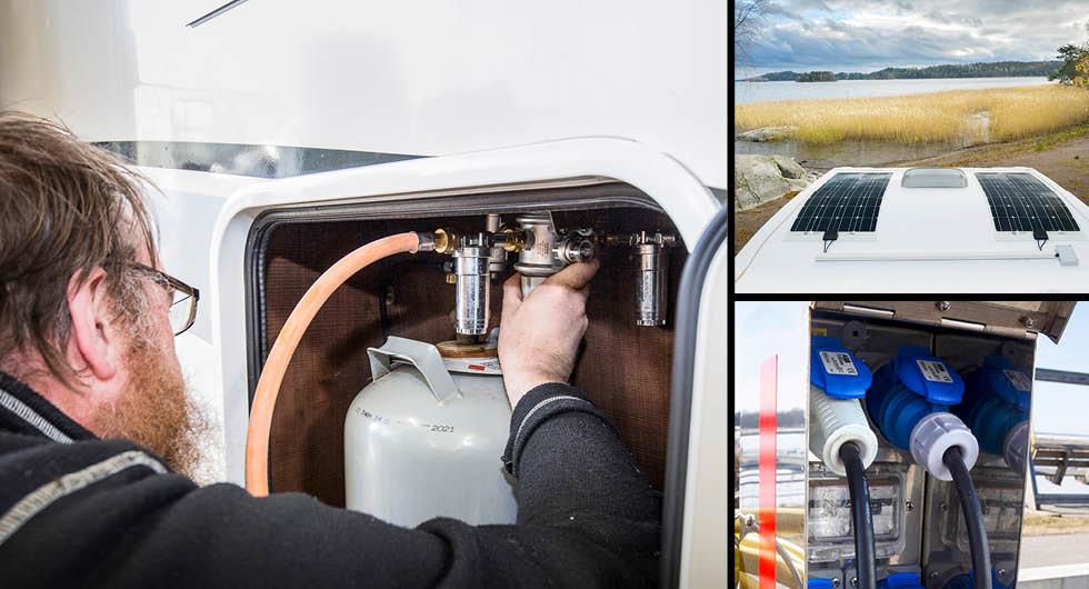 Guide: Energikällorna som driver husbilen – 12 volt, 230 volt, solceller och gasol