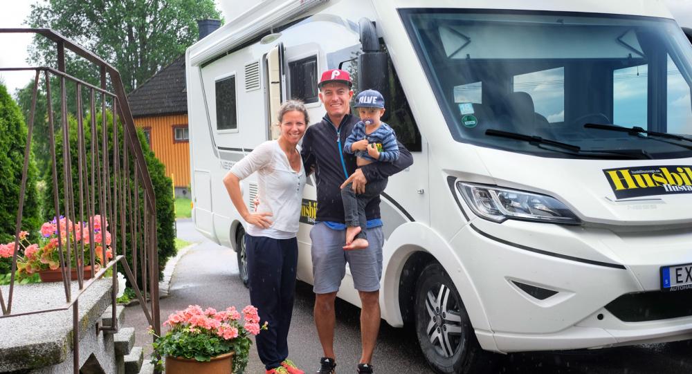 Med bakgrund som seglare tyckte familjen Wassén att husbilen innebar rejält med utrymme för sin semester.