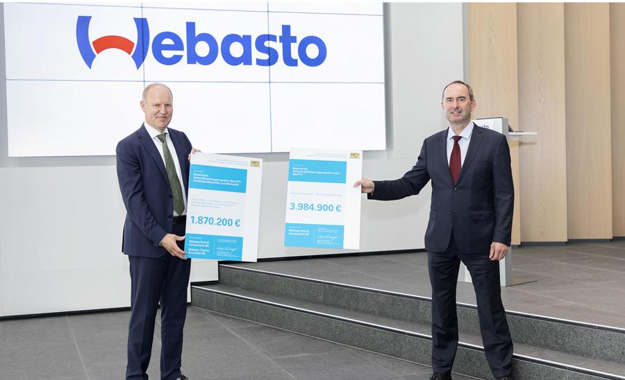 Webasto får 6 miljoner euro i utvecklingsstöd av Bayern