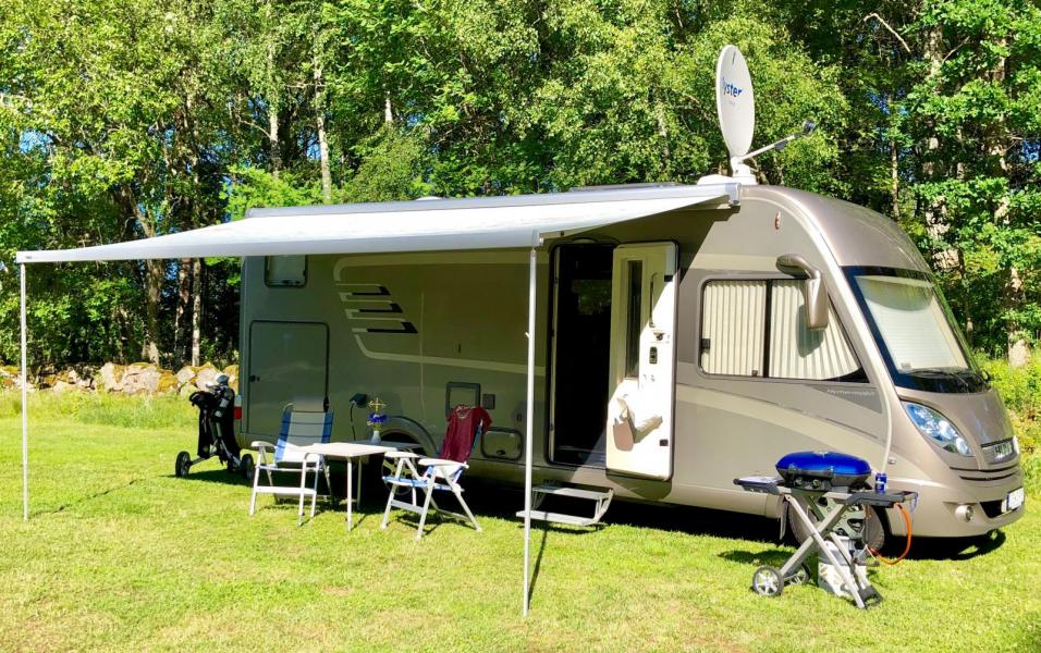 Numer har Christer Fuxborg Hymer 674 SL Edition Sweden med säkerhetslås och larm. Foto: Privat