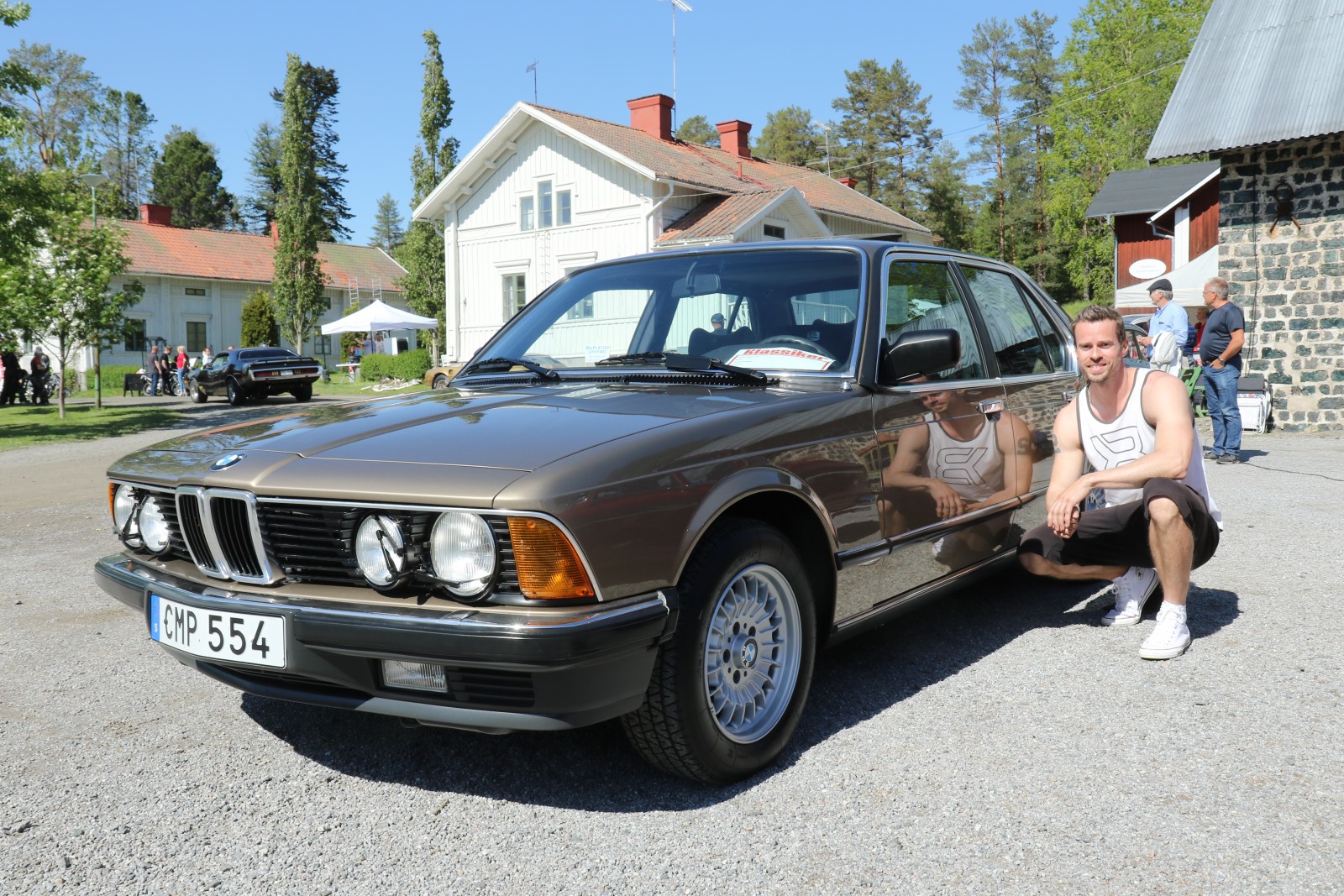 Johan Rossander vann ett av juryns tre priser för sin BMW 735i 1983 som han renoverat.