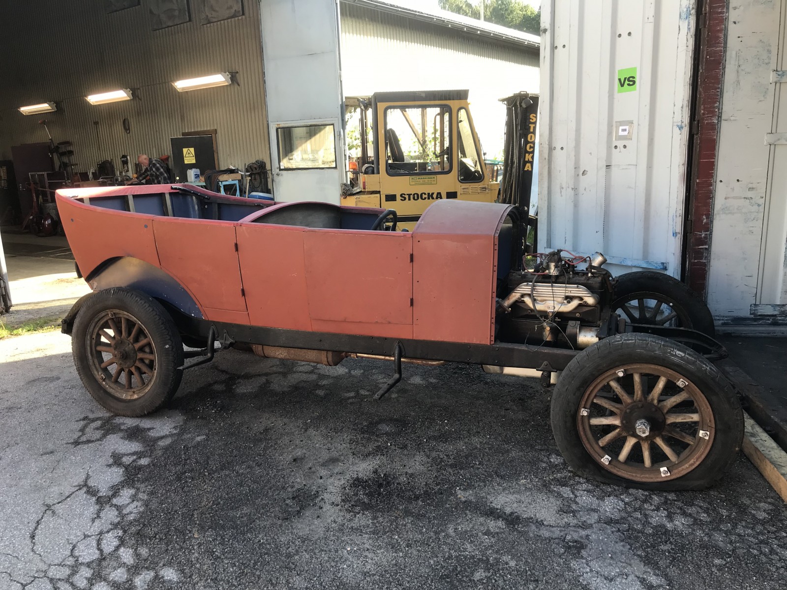 Ulf Olssons bild visar hur ÖV4:an såg ut innan arbetet med att färdigställa den påbörjades.
