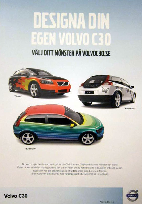 Volvo C30 i olika kostymer