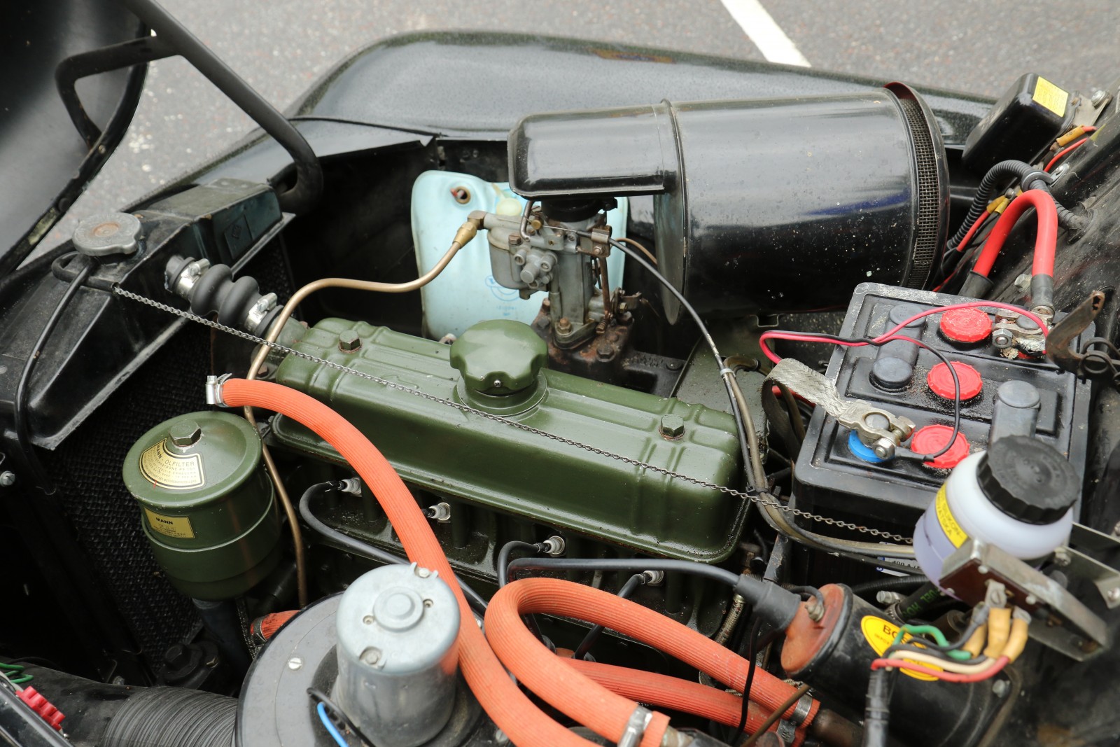 Prydlig motor som skötts av kunniga PV-klubbsmedlemmar.