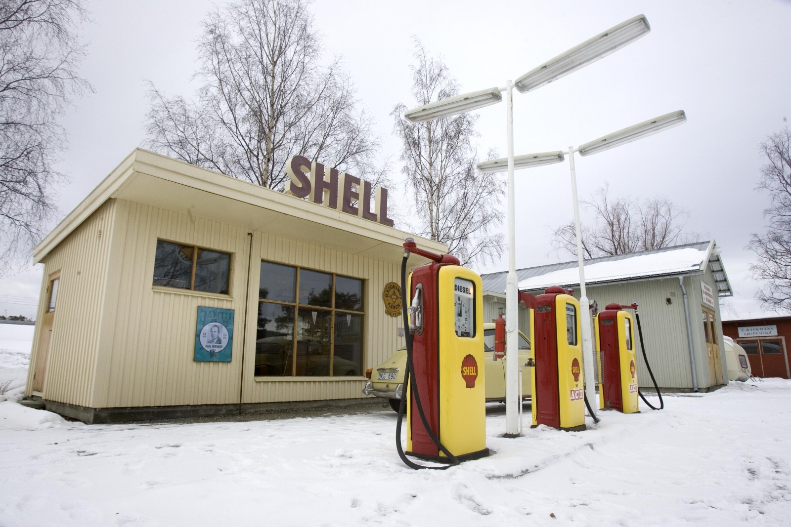 Shellmacken på museet Jamtli i Östersund.