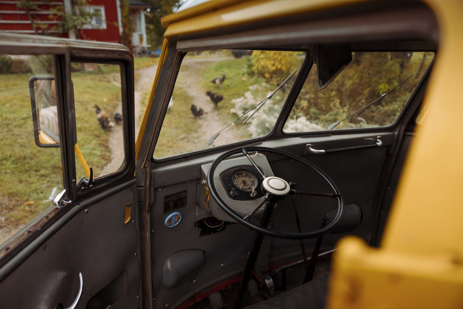 Vi kör en Volkswagen Transport från 1954