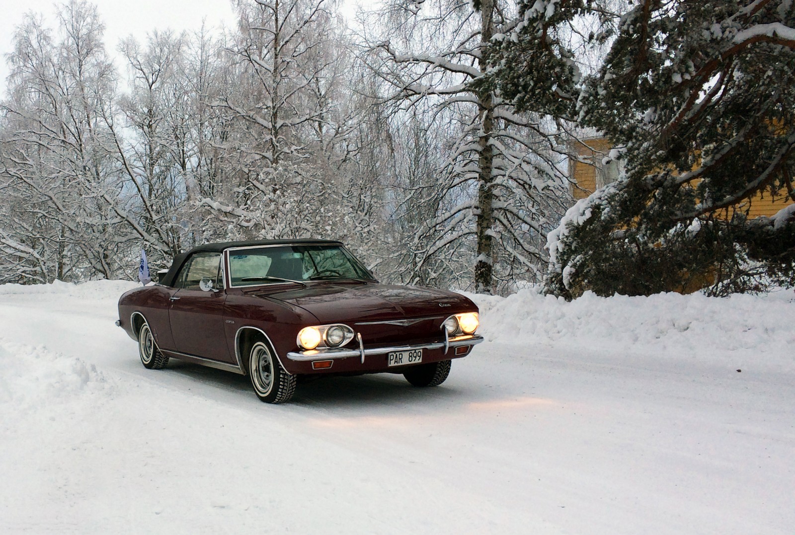 Svansmotor och turbo på snö!