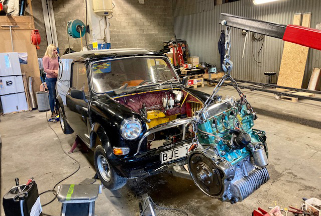 Mini med 80-talsstuk