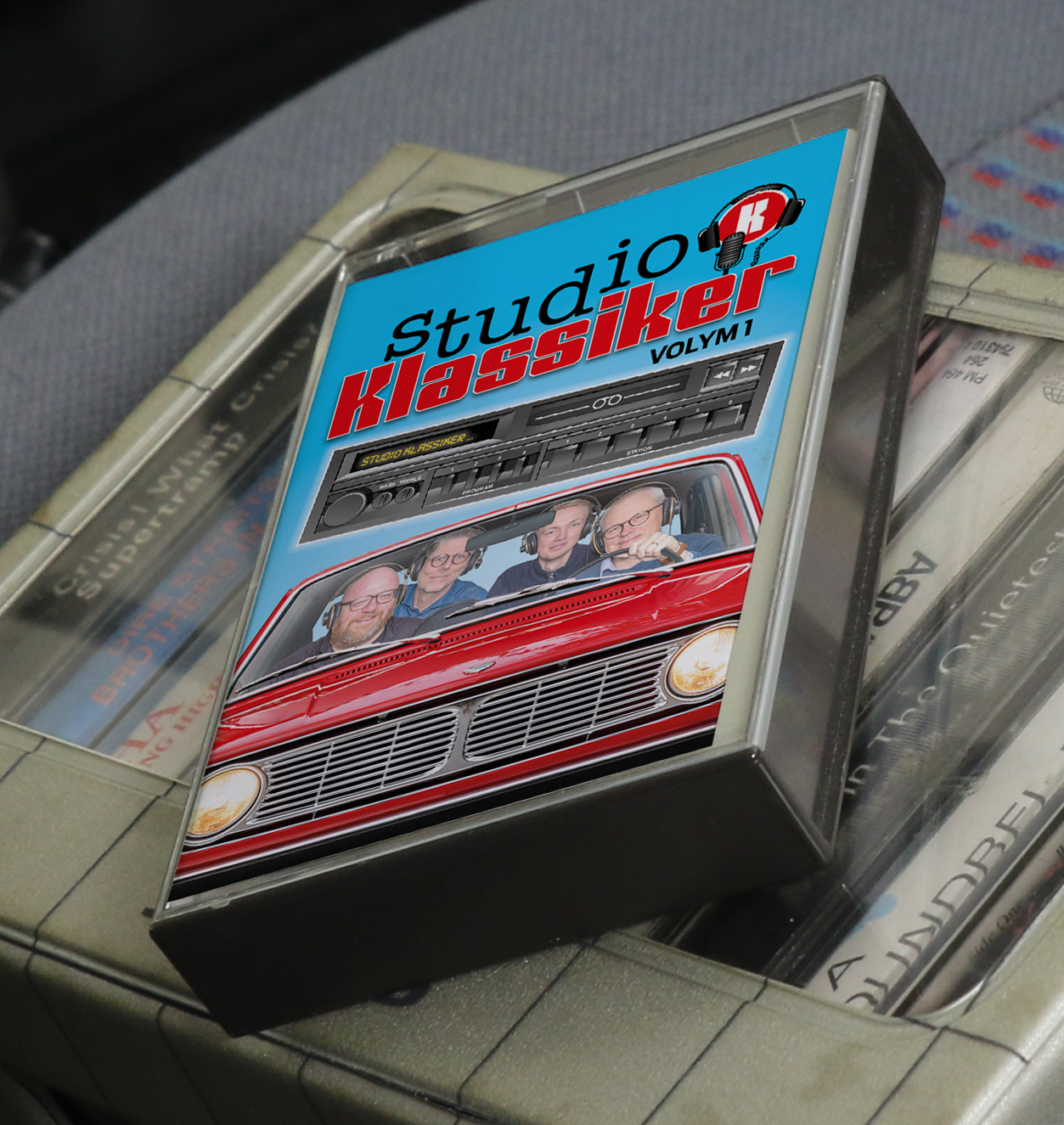 Of course, the cassette fits right into the assigned storage cubby in many 1980s cars.