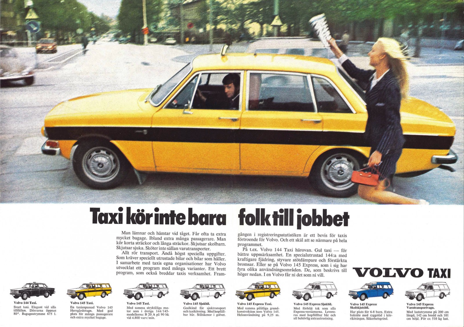 Brrr... Volvo 145 Express som taxi!
