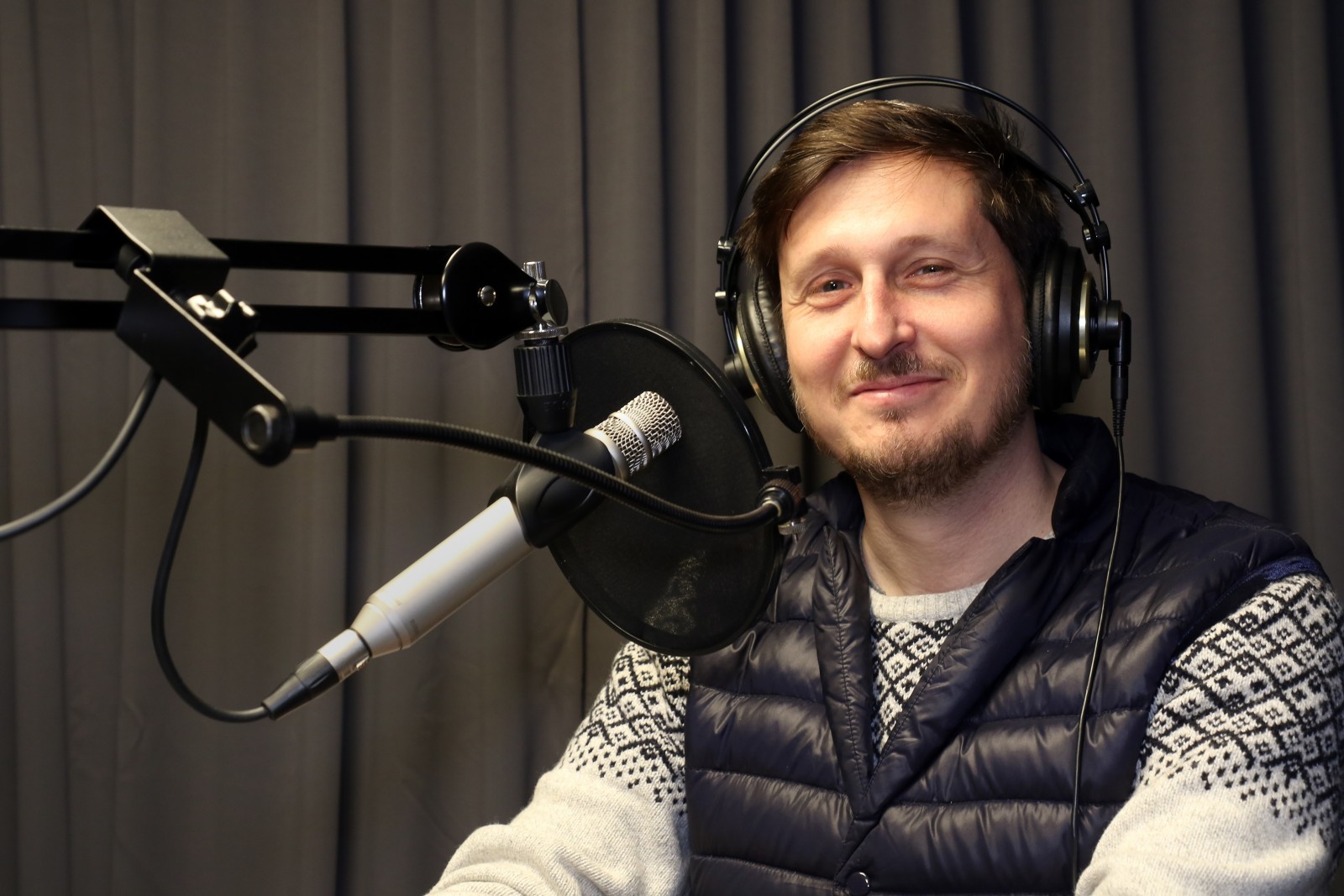 Dominique-William Jacson på besök i Studio Klassiker.