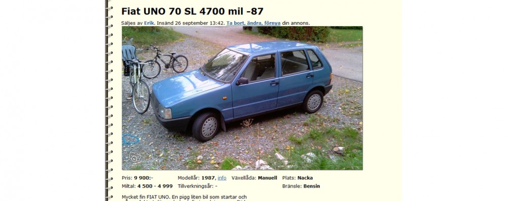 Fiat Uno – för alltid nummer ett
