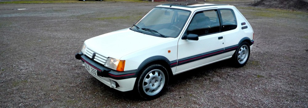 Väckt och vräkt Peugeot 205 GTI