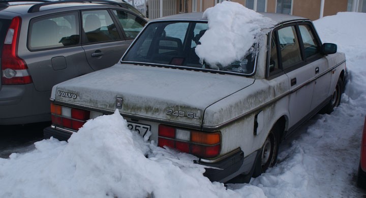 Volvo-fyndet i snödrivan