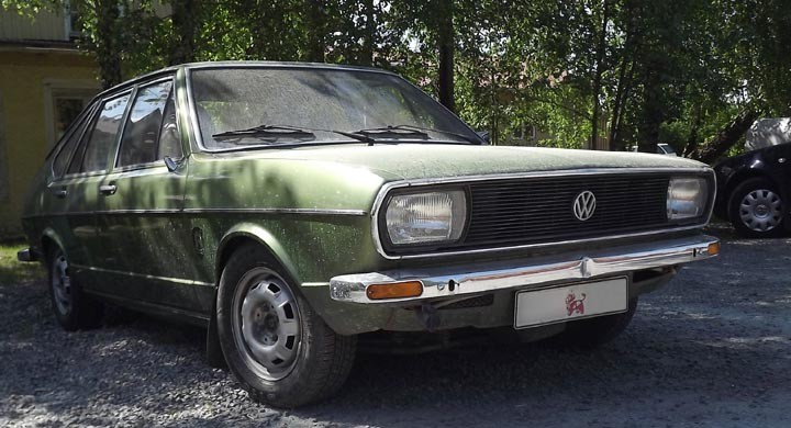 Välkamouflerad Volkswagen