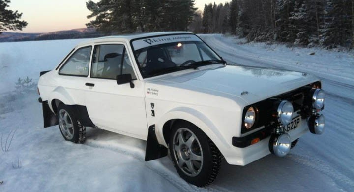 Petter Solberg kör i historic rally