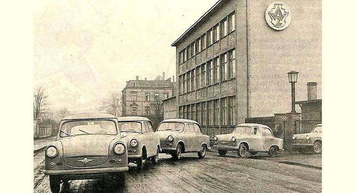 En mulen dag i Zwickau 1958