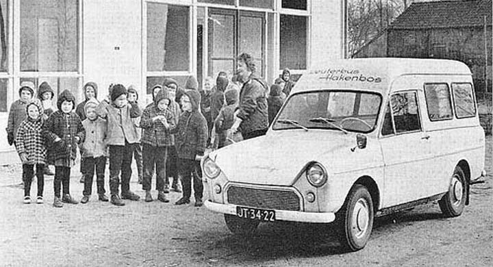 Skolskjuts med rem 1963