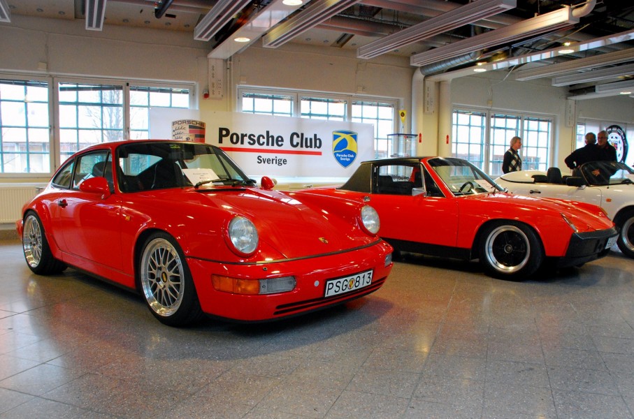 Porscheklubbens monter, kul att se att 914 lyfts fram!
