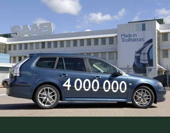 Och 2005, utan uppvaktning står en 9-3 Sportkombi utanför kontoret och är nummer 4 000 000.