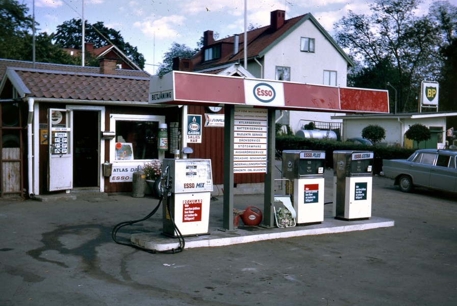 Esso: Falurött i Sigtuna