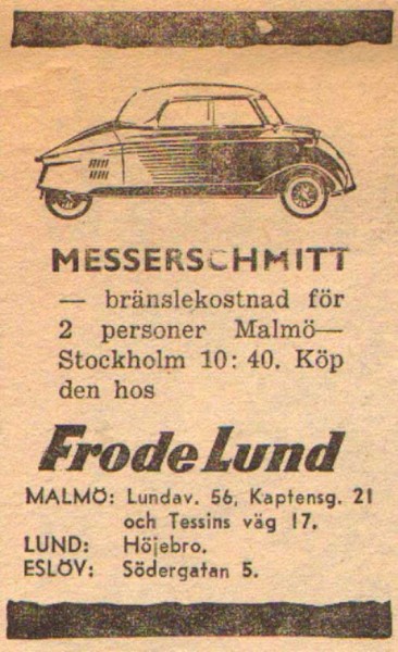 En liten annons för en liten bil.