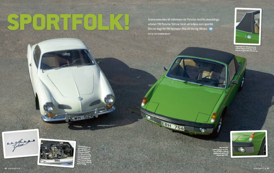 Släkt med fläkt – Karmann-Ghia och VW Porsche 914.