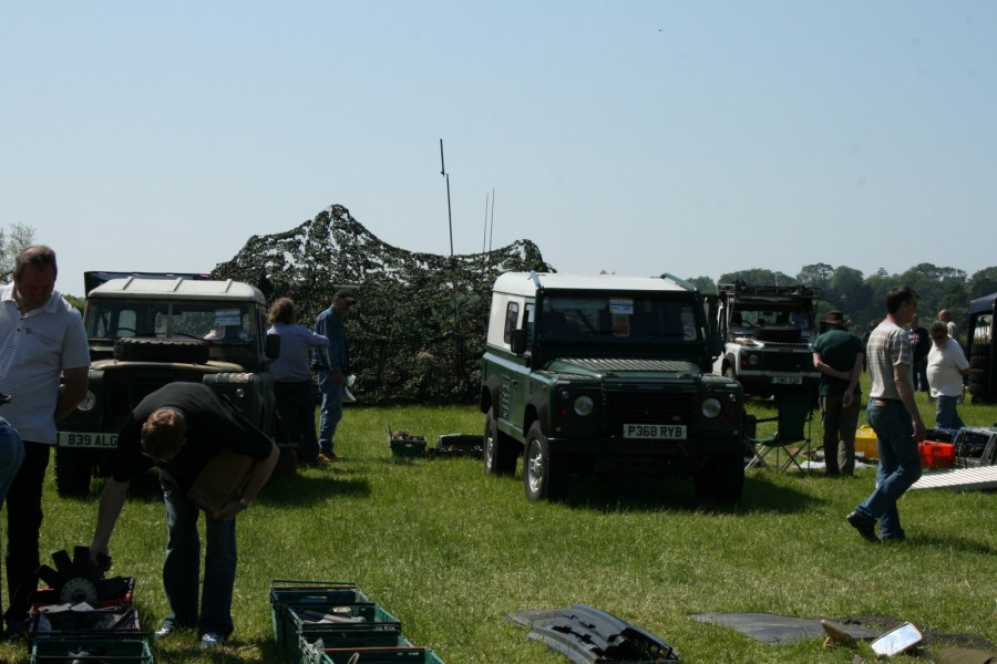 På söndagen hölls Land Rover-marknad.