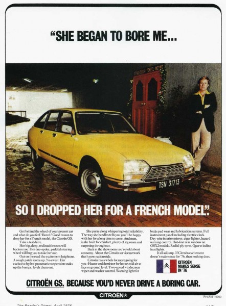Citroën GS söderöver 1976