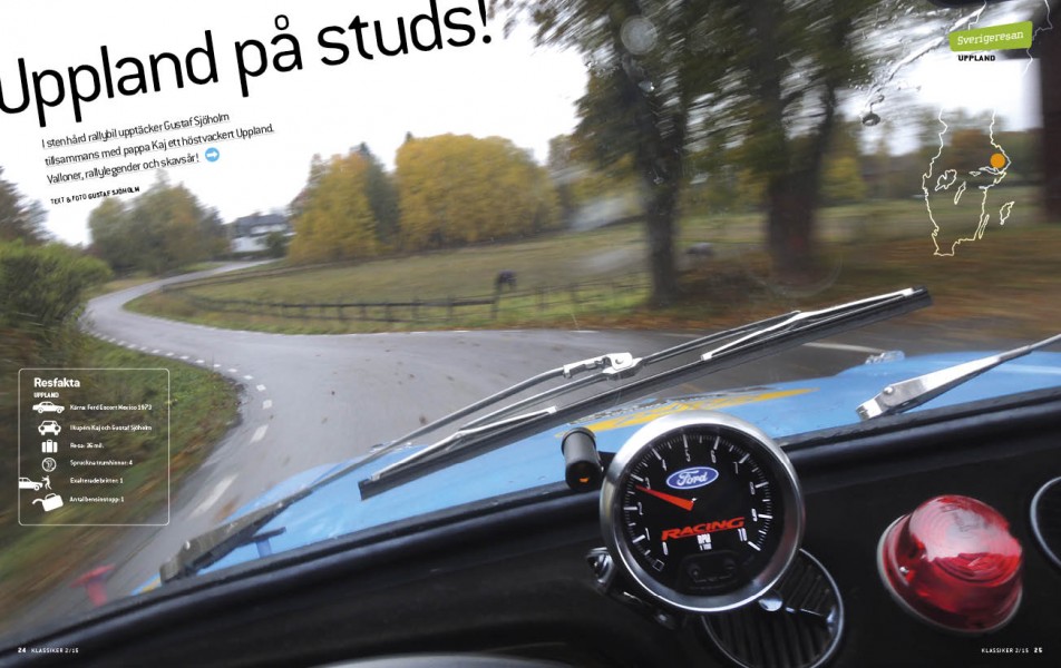 Ford Escort Mexico på härlig höstresa i Uppland.