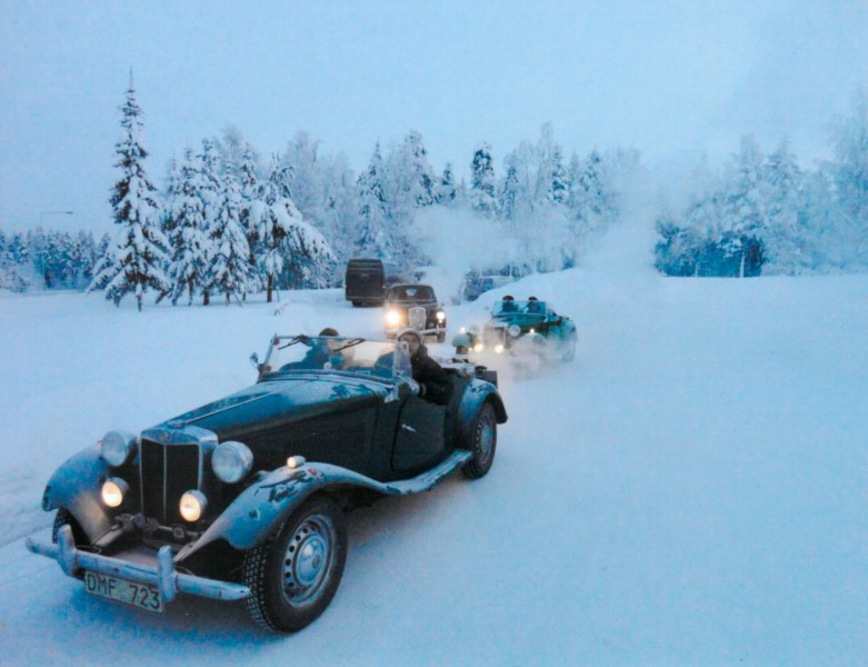 Med öppen MG till Finland - på vintern!