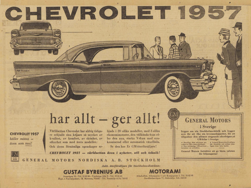 Chevrolet 1957: Har allt – ger allt!